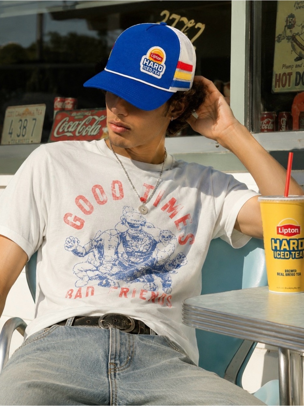 Lipton Hard Iced Tea Blue Trucker Hat